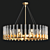 Perla Oval Chandelier: Vintage Elegance 3D model small image 1