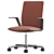 Arper Kinesit Met Chair: Sleek Ergonomic Seating 3D model small image 3