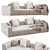 Edmond Gray 2-Position Sofa 3D model small image 2