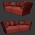 Luxury Italian Leather Sofa: Tonino Lamborghini TL-2576 3D model small image 3