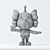 3D Kaws Figure - High Quality Download 3D model small image 3