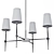 Elegant Mini Point Chandelier 3D model small image 5