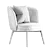 Sleek Daphne Armchair: Luxury & Elegance 3D model small image 4