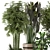 Rustic Indoor Plants - Set 447 3D model small image 3