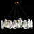 Elegant Steivor Glass Chandelier 3D model small image 1