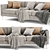 Modern BoConcept Osaka 3-Seater Sofa 3D model small image 5