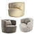 Elegant Elaine Armchair: Molteni 3D model small image 4