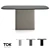 Velvet Sl Dining Table by Tok Furniture 3D model small image 1