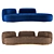 Modern Tateyama Sofa: Secolo Elegance. 3D model small image 2