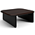 Luxurious Bentley Coffee Table Set 3D model small image 4