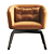 Elegant Roche Bobois Quadrille Rocker 3D model small image 2