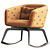 Elegant Roche Bobois Quadrille Rocker 3D model small image 3