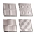 Embossed Glass Texture Set 3D model small image 2