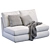 Kivik Sofa: Stylish and Versatile by Ikea 3D model small image 4