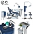 Advanced Dental Chair Set 3D model small image 1