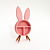 Adorable Bunny Eared Nursery Bedside Table 3D model small image 1
