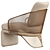 Modern Minotti Colette Armchair 3D model small image 3