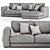 Bodema BARCLAY Corner Sofa: Modern and Stylish 3D model small image 2