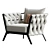 Elegant Bianca Relax Chair 3D model small image 3