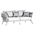 Bianca Outdoor Rope Sofa: Modern Versatile Seating 3D model small image 7