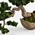 Artisanal Bonsai Pinus Sylvestris 3D model small image 5