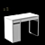 Modern White Writing Desk: MICKE 3D model small image 2