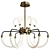 Sleek LED Chandelier - Sirius S9093 3D model small image 1