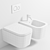 Galassia Meg11 Pro: Stylish Wall Hung WC 3D model small image 3