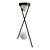 Sleek Dominic LED Pendant Light 3D model small image 1