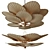 Leafy Elegance Chandelier 3D model small image 1