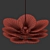 Leafy Elegance Chandelier 3D model small image 3