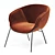 Anita Fabric Armchair - Elegant Comfort 3D model small image 1