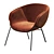 Anita Fabric Armchair - Elegant Comfort 3D model small image 5