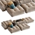 Saba N_11 Pixel: Stylish & Spacious 3D Max Sofa 3D model small image 3