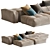 Saba N_11 Pixel: Stylish & Spacious 3D Max Sofa 3D model small image 4