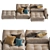 Saba N_11 Pixel: Stylish & Spacious 3D Max Sofa 3D model small image 5