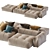 Saba N_11 Pixel: Stylish & Spacious 3D Max Sofa 3D model small image 6