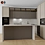 Modern Kitchen Corner with Appliances 3D model small image 1