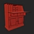 Betta Pine Secretary - Elegant and Practical 3D model small image 8