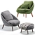 Lido by Minotti: Versatile Armchair in 6 Colors 3D model small image 2