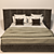 Silk-Embraced Bed Set: Elegant, Luxurious, and Comfortable 3D model small image 2