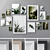  4-in-1 Wall Art Set: Downloadable 3D Models with Multiple Frame Color Options 3D model small image 1