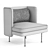 Modular Block Lounge Chair 3D model small image 3