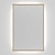 Sleek Aluminum Frame Mirror with Illumination 3D model small image 5