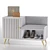 Gray Modern Shoe Storage Bench 3D model small image 6