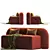 Artu Moss Sofa: Modern, Stylish & Comfortable 3D model small image 2