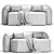 Artu Moss Sofa: Modern, Stylish & Comfortable 3D model small image 3