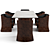 Bentley Home Dinning Set: Newent Chair & Aldford Table 3D model small image 9