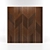 Geometric Oak Wall Panel with Brass Inserts 3D model small image 1