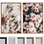 Modern Flower Picture Frame Set 3D model small image 1